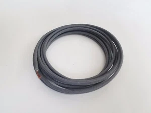 Alambre primario cubierto de tela trenzada vintage calibre 18 g ga gris liso - Imagen 1 de 3