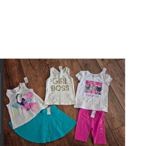 Childrens Place Girls 4T Shirts  Tops Shorts, Skorts LOT  5 pc LOT SET NWT, NEW - Picture 1 of 7