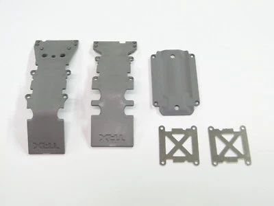 NEW TRAXXAS T-MAXX 3.3 Skid Plates +Steel Brace E-MAXX RX28 - Image 1 of 2
