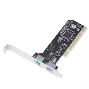 PCI 32bit auf 2x PS2 PS/2 Port für PC Tastatur Maus Adapter Karte ohne USB - Bild 1 von 6