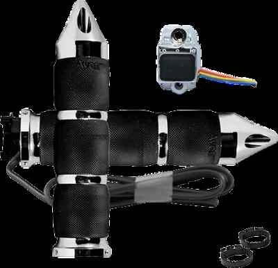 Avon Heated Grips Air Cushion Spike Chrome for Honda Shadow Sabre 1100 00-07 - Image 1 of 3