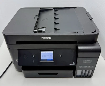 Impresora de inyección de tinta inalámbrica todo en uno Epson ET-4760 EcoTank negra probada y funcionando Foto 1 de 4