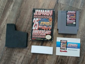 Jeopardy 25th Anniversary Nintendo NES Video Game 1990 CIB Complete In Box Good