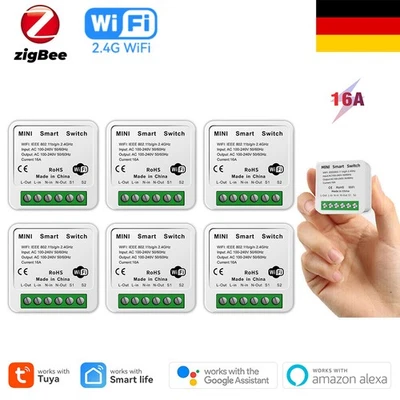 Zigbee 3.0 Smart Licht Schalter Modul Tuya Home Mini Funk Ein Ausschalter Alexa - Bild 1 von 4