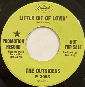 The Outsiders – Little Bit Of Lovin' / I Will Love You – Capitol – 1967 45 RPM - Picture 1 of 4