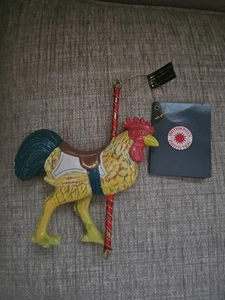 Kurt S Adler 1988 Hahn Karussell Tier Ornament Smithsonian Institution Tags - Bild 1 von 5