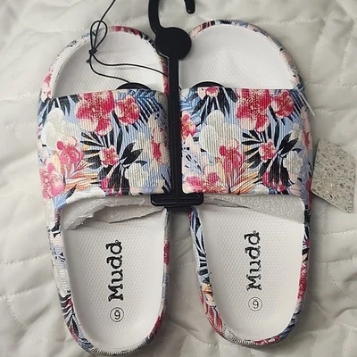 Nuevas Zapatillas Mujer Mudd Florales - Rosa y Azul Talla 6 Foto 1 de 4