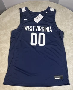 NWT Nike West Virginia Mountaineers Salesman Sample Navy Jersey #00 Large 1187 - Picture 1 of 13