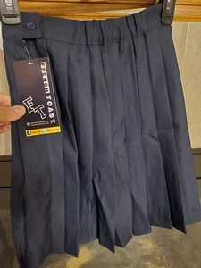 Girl's Navy Blue Pleated Uniform Skirts, Size 10, French Toast, NWT - Picture 1 of 5