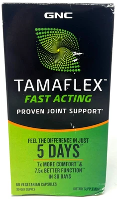 Suplemento de suporte articular GNC Tamaflex selado 60 cápsulas vegetarianas validade: 9/2026 - Imagem 1 de 3