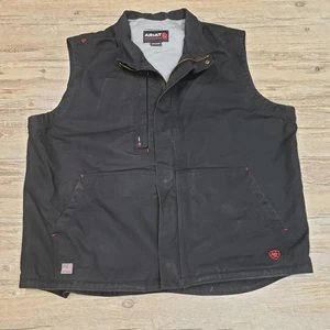 Ariat FR Workhorse Vest Mens 2XL Black Flame Resistant CAT 4 NFPA 2112 Quilted - Picture 1 of 17