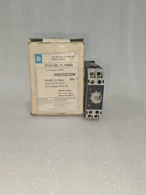 GE HSDT2COW-415 STAR DELTA TIMER RANGE 0-30S VOLTAGE 415VAC FREE FAST - Image 1 of 4