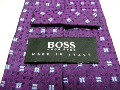 Corbata "Hugo Boss" nueva. Famosa marca BOSS. Hecho en Italia, 100% seda. Royal Purple Foto 1 de 4