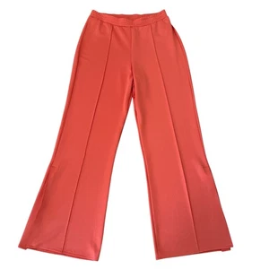 Zara Damen Hose weites Bein hoher Bund orange mit Seitenschlitz Größe XL - Bild 1 von 6