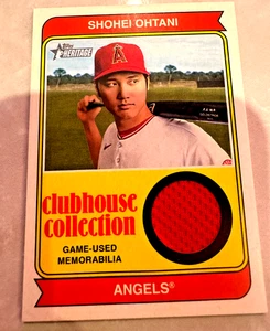 Shohei Ohtani Patch 2023 Topps Heritage Clubhouse Collection Relics #CCR-SO - Picture 1 of 2