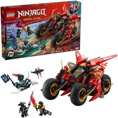 LEGO NINJAGO Ninja Vehículo de Combate 3 en 1 Juego Completo 561 Piezas (71844) Foto 1 de 4