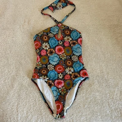 Traje de Baño Loft Beach 8 Una Pieza Colorido Halter Mod Retro Foto 1 de 4