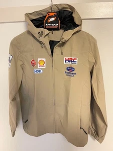 HYOD Rothmans Honda Racing Jacket Beige Shell HRC MotoGP Team Windbreaker size L - Picture 1 of 2