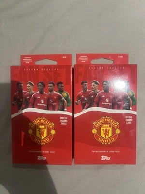 Topps Manchester United 2024-25 Fan Set sealed soccer lot 2 boxes - Image 1 of 3