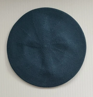 Новый с Ярлыками CAMELEON хлопок вязаный берет шляпа • темно-бирюзовый синий • Sz L унисекс стиль 4-сезон - Изображение 1 из 3