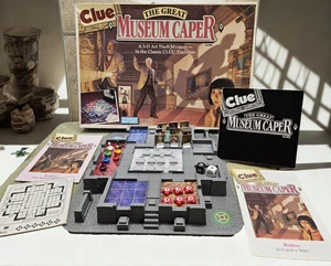 Clue: The Great Museum Caper Vintage 3D Art Mystery Board Game (1991) Complete - Picture 1 of 11
