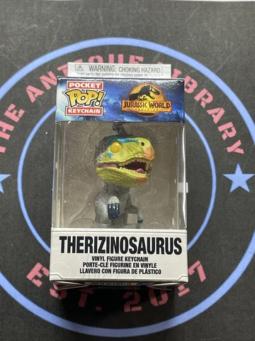 Funko Pocket Pop Keychain. Jurassic World Dominion. Therizinosaurus Cover