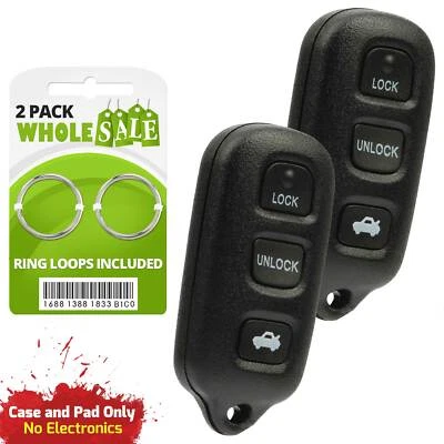 2 Replacement For 2002 2003 2004 Toyota Avalon Key Fob Remote Shell Case - Изображение 1 из 4