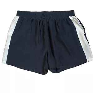 Gold Hawk Women Silk Shorts Size S Black Ivory Pockets Side Stripe EUC - Picture 1 of 5