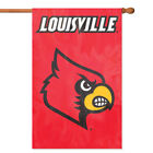 Louisville Cardinals House Banner Flag PREMIUM Outdoor DOUBLE SIDED Embroidered