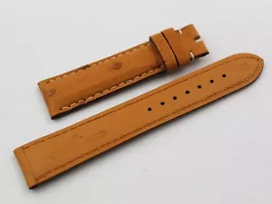 Strap Band Jaeger-LeCoultre Reverso Pelle Struzzo Miele 19/16mm Service Band - Foto 1 di 4