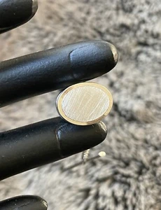 Vintage Swank Silver Tone Oval Tie Clip - Picture 1 of 2