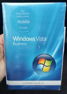 Microsoft Windows Vista Business NOBILIS PC ONLY 32 BIT ONLY NEW SEALED! - Picture 1 of 5
