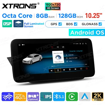 Android 14 8+128GB Car Play GPS Stereo Sat Navi DSP 4G LTE WiFi For Benz B W246 - Image 1 of 4