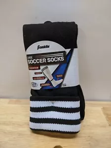 Calze da calcio Franklin Sports ACD nero/bianco poliestere taglia grande - Foto 1 di 5