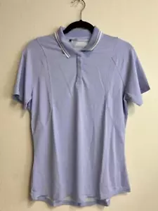 ADIDAS GOLF Women’s HEAT.RDY Short Sleeve Polo Shirt Violet Tone Sz M NWT - Picture 1 of 4
