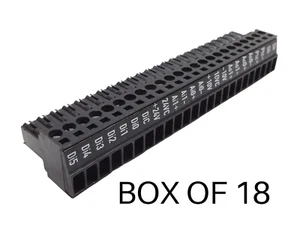 18-Pack Weidmuller 1161640000 Bl 3.50/24/180 Au Bk Bx Prt Terminal Strip - Picture 1 of 3