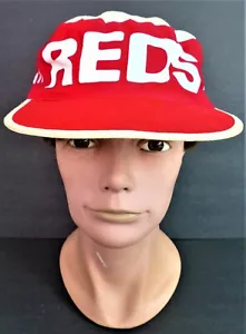 Cincinnati Reds - Gorra de sombrero de pintores de snapback rojo y blanco - MLB vintage - 1980's - Imagen 1 de 6