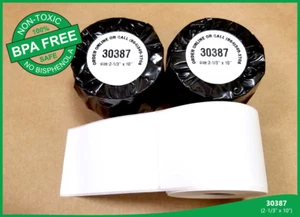 Dymo® Compatible Rolls 30387 Large Address Tag White Thermal Labels - Pack of 2 - Picture 1 of 6