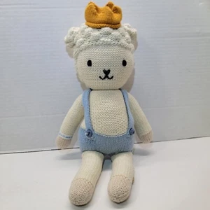 Kuscheln + Kind Handarbeit Sebastian das Lamm 15 Zoll Strick Plüschtier Stofftier - Bild 1 von 10