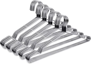 Stainless Steel Wire Hangers - 50 Pack Heavy Duty, Space Saving 16.5 Inch Ultra - Picture 1 of 12