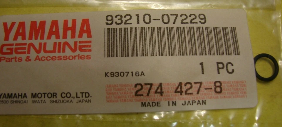 1973-75 YAMAHA TX500 XS500 TX XS 500 CARBURETOR O-RING OEM P/N 93210-07229 - Image 1 of 1