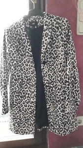 Leoparden Mantel Gr. 38 beige braun gemustert wie neu - Bild 1 von 1