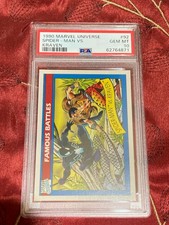 Marvel PSA 10 GEM MT - 1990 Marvel Universe Series 1 SPIDER-MAN VS KRAVEN