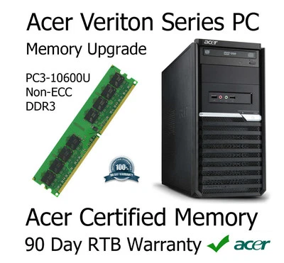 2GB Kit DDR3 Memory Upgrade For Acer Veriton M2610 Computer Non-ECC PC3-10600U - Image 1 of 2