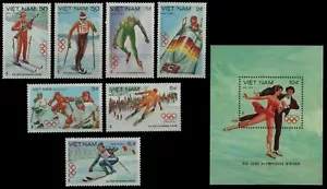 Vietnam 1984 - Mi-N.o 1402-1408 y Block24 ** - Estampillada sin montar o nunca montada - Olympia Sarajevo - Imagen 1 de 1