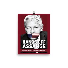 Julian Assange - Museum-quality Poster