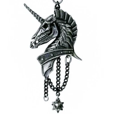 Collar Geistalon, Unicornio Medieval Muerto, Fantasía Caballo Gótico, Alquimia Inglaterra Foto 1 de 4