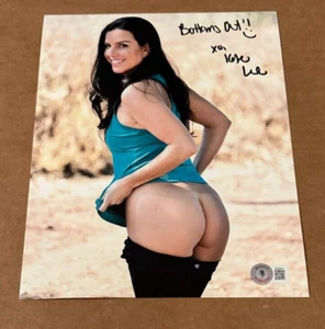 FOTO SEXY AUTOGRAFIADA POR KOBE LEE 8X10 CERTIFICADO DE AUTENTICIDAD ESTRELLA PORNO AUTÉNTICA MODELO XXX #2 - Imagen 1 de 1