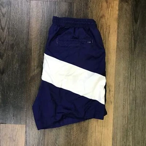 H&M Stretch Tie Waist Purple/White Swimming Board Shorts Men's Size Medium - Picture 1 of 9