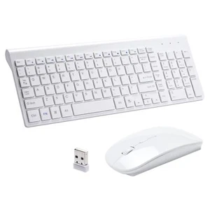 RVP+ Wireless Keyboard and Mouse Ultra Slim Combo 2.4GHz Cordless USB Mouse a... - Picture 1 of 8